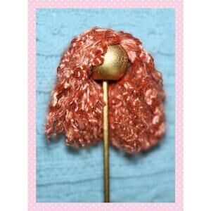 1/6 1/4 BJD Balljointed Doll 6/7 Wig YoSD MSD Minifee Littlefee Pink Gold Waffle